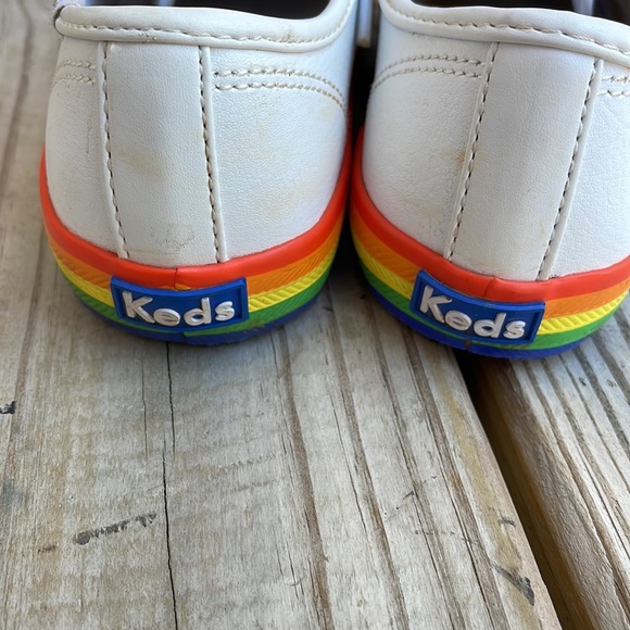 🌈 Keds Unisex RAINBOW Leather Sneakers Size 13 - Picture 4 of 12